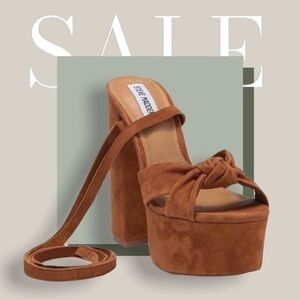 Block Brown high heels